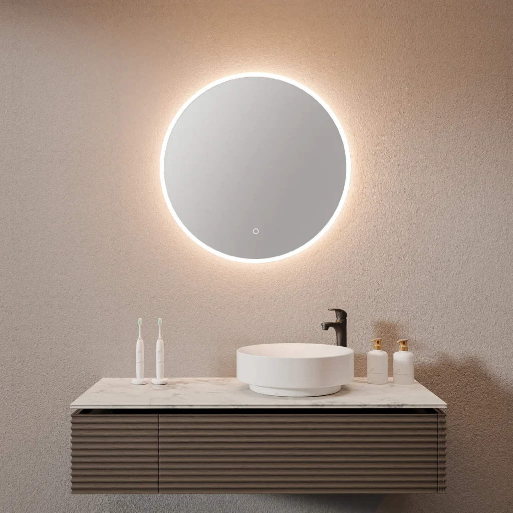 Acrylic Ring Front-Lit Mirror