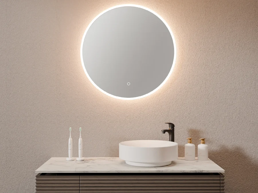 Acrylic Ring Front-Lit Mirror